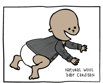 Natural Wool Cardigan